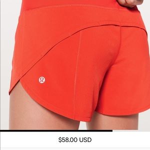 LULULEMON long 4" speed up short